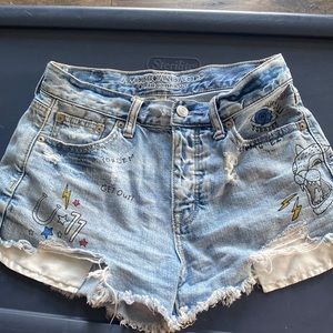 American Eagle Jean Shorts (size 0)